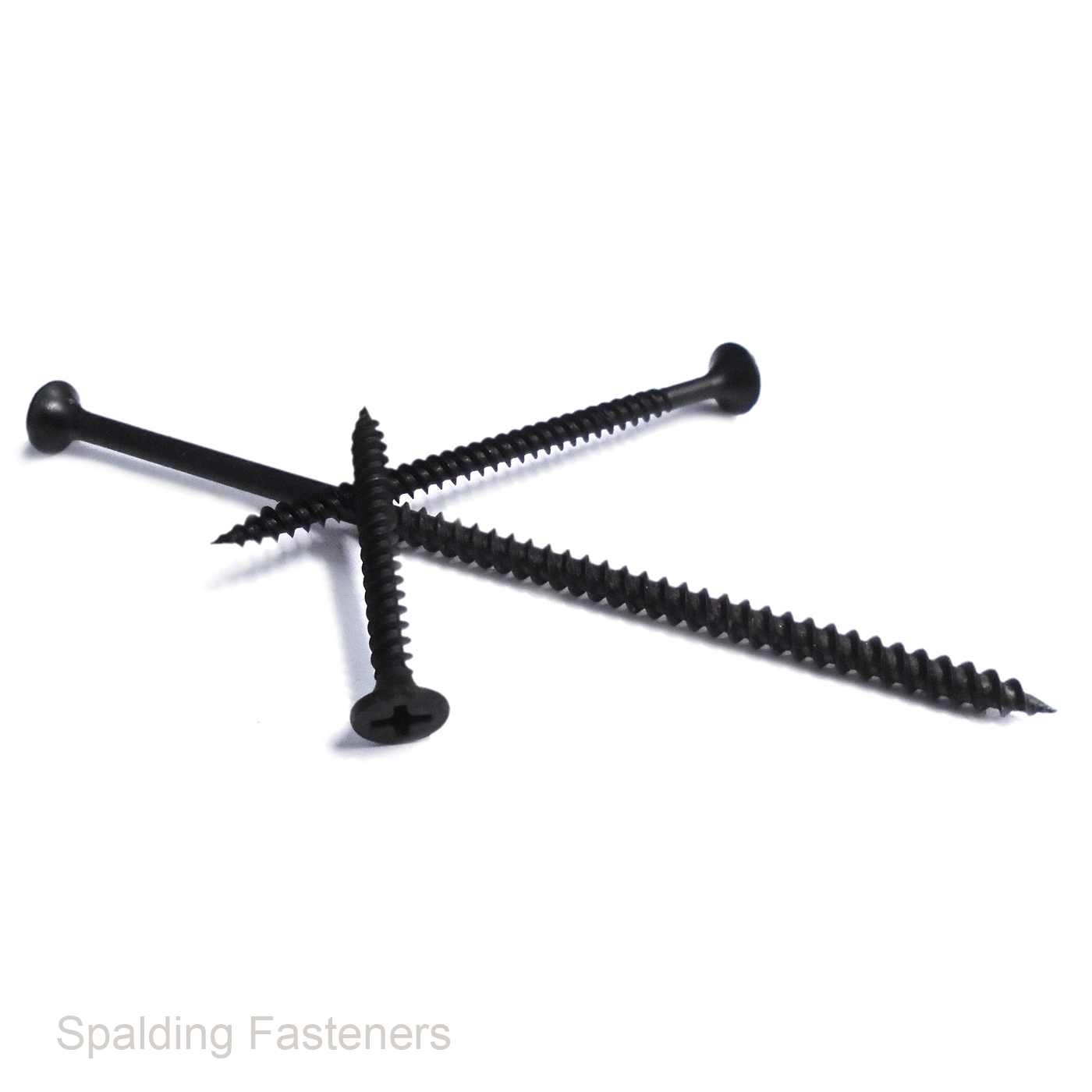 DRYWALL SCREWS FOR PLASTERBOARD BLACK PHOSPHATED COUNTERSUNK PHILLIPS